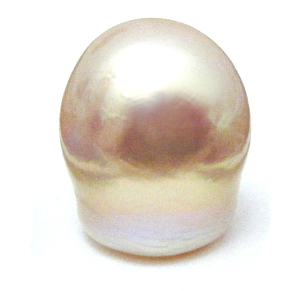 Pale Apricot Tall Button Pearl